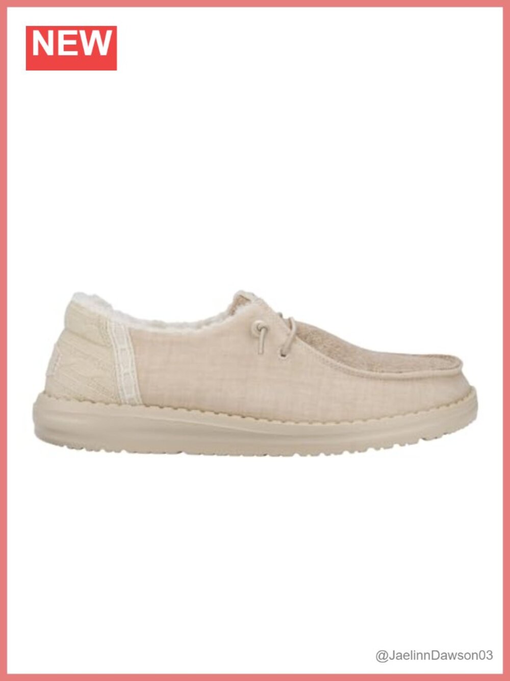 Wendy Brushed Cozy Faux Fur Trim Slip-On Loafers with Elastic Laces